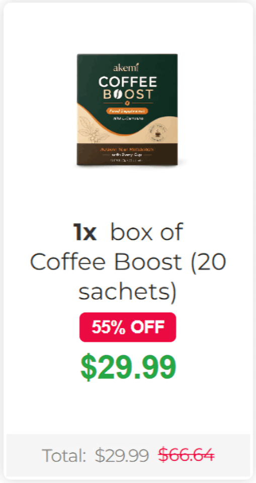 Akemi Coffee Boost offer price